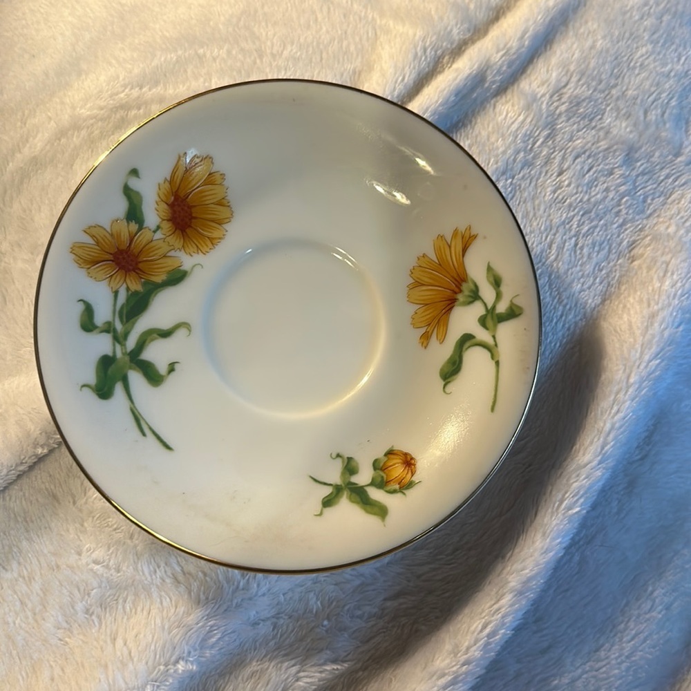 Avon 1991 Vintage Collectible OCTOBER Calendula Saucer Only